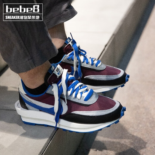 耐克（NIKE）【严选好物】耐克 Sacai X Nike LDV WAFFLE 三方联名鞋运动跑鞋 黑灰蓝解构DJ4877-600 40