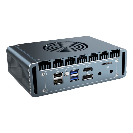 倍控N5105四核散热风扇版ros软路由linux主机工控机电脑win11四网口带串口双4K显示嵌入式4G插槽n100 准系统 DDR4+M.2插槽 G31灰色风扇款-N6210 M.2-i226网卡