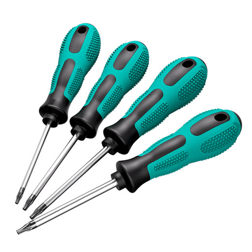 Tianzhuo Hardware Torx screwdriver with hole T5T6T7T8T9T10T15T20 star-shaped inner hexagonal / plum blossom straight handle screwdriver, complete set of 11 pieces