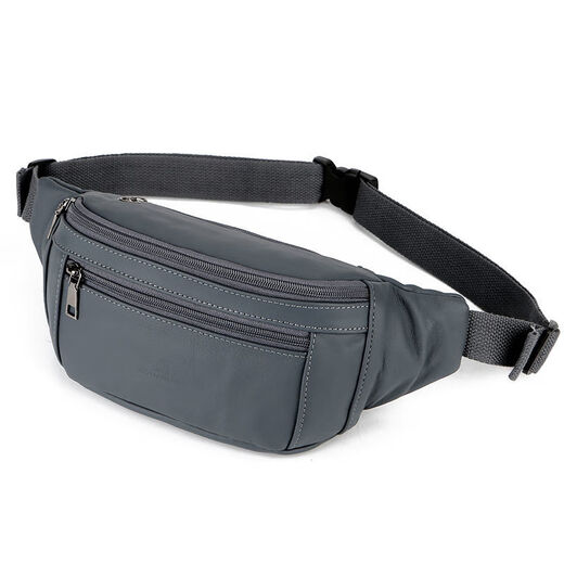 Coole Känguru -Tailentasche Herren echtes Leder Kuhläden multifunktional große Kapazität Schrägkreuzende Konstruktionsstelle Arbeit Laufen Taille Neue Mobiltelefontasche 866 Gelb