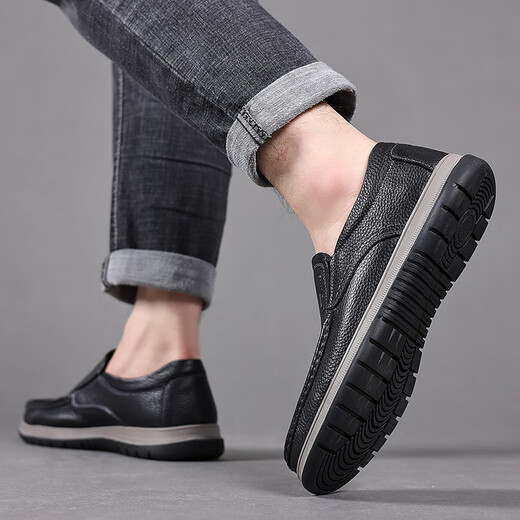 Yichi (egchi) zapatos de cuero capa de la cabeza de hombre de la cabeza de vaca