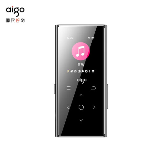 Patriot (aigo) mp3-801 music player Bluetooth mp4 English Walkman student high definition touch buttons ultra-thin, compact and portable Black 32G official standard