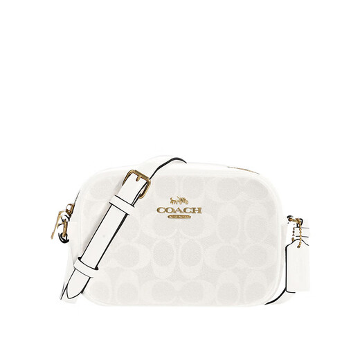 COACH women's bag JAMIE women's camera bag Mini box bag Crossbody bag Shoulder bag Beige logo C9926-IMDQC Hong Kong warehouse