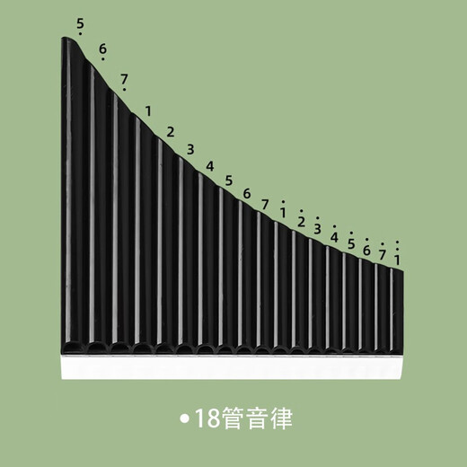 骊歌排箫乐器儿童学生教学专业演奏初学者入门排箫黑白色168管C调 【16管C调】米白+免费刻字