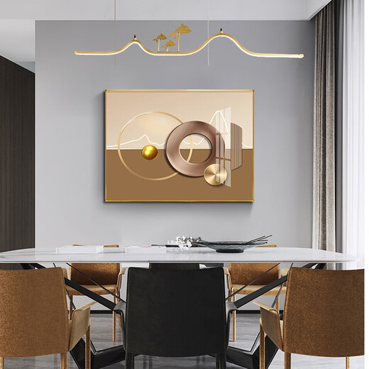 Villa electric meter box hydraulic decorative painting modern simple horizontal version restaurant weak current box hanging painting abstract art living room mural abstract art 12596-2 mirror crystal porcelain 100*80 cover size 84*73 black