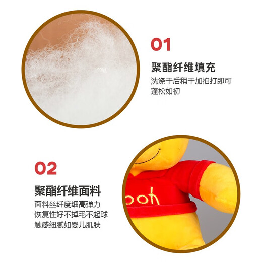 迪士尼（Disney）毛绒玩具维尼熊公仔抱枕六一儿童节礼物送情人节礼物女生生日礼物女 12号小熊维尼清新款