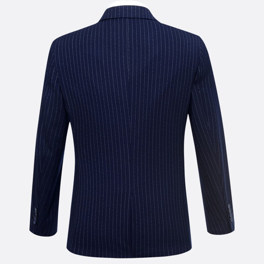 Yhv double-breasted suit men's slim-fit youth blue striped business formal casual suit 7674174 double-breasted 2XL (180)