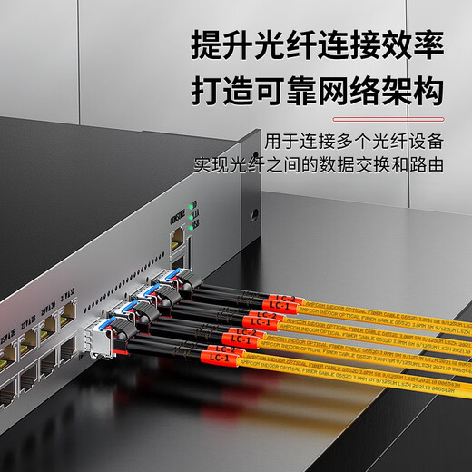 安普康AMPCOM电信级LC-LC单模光纤跳线9/125单芯 LSZH低烟无卤阻燃外皮 2.0收发器 电信级单模单芯9/125 2.0外径 3米