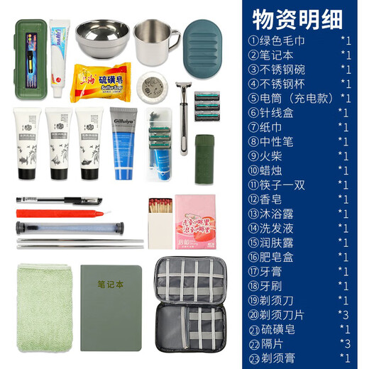 Xinbirui Battle Vorbereitung kleines Paketmaterialpaket Vollständiger Set von Außenlager-Materialpaket Starry Sky (einschließlich 23-teiliges Material Set)