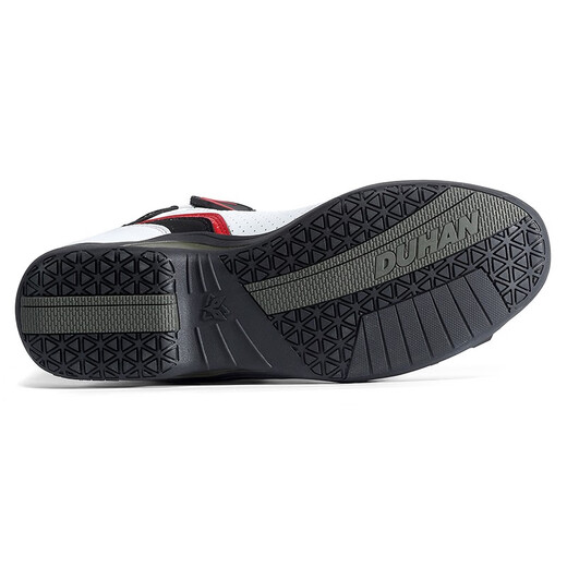 Duhan Motorradfahrschuhe bequeme Anti-Fall-Motorradschuhe Herren-Casual Pendler Reitstiefel Rennschuhe Frauen vier Jahreszeiten 701 Schwarz und Weiß 43