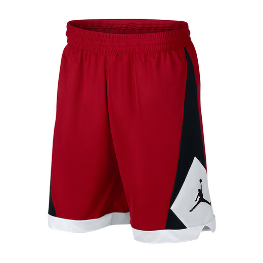 【7成新】耐克NIKE 男子 休闲 短裤  AUTH TRIANGLE SHORT  运动裤 AJ1115-687健身红色L码