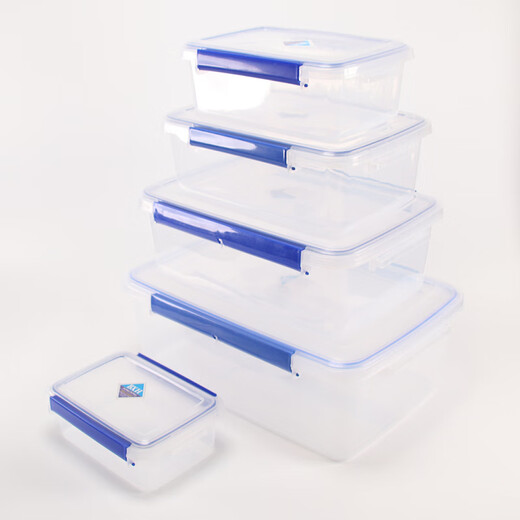 POIUY crisper refrigerator food-grade thickened large-capacity plastic sealed box commercial storage box kitchen 5L 9904 33.5*22.5*10.5cm