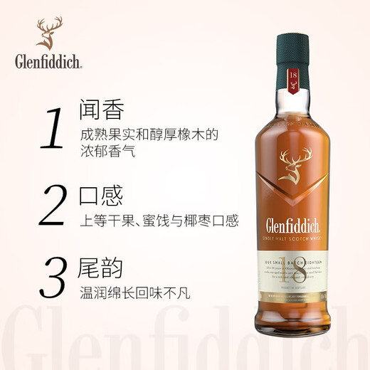 Glenfiddich Core Series 18 ans Single Malt Whisky Wine Wine Wine Gift Box 700ml Six Pack