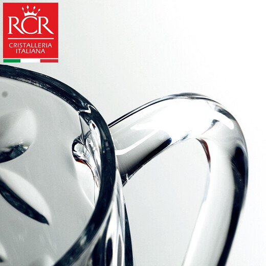 RCR Nordic style light luxury glass modern simple high-looking juice cup home hospitality drinking cup kettle set leaf pattern 1.2L single pot white