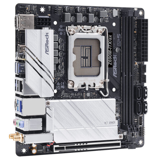 华擎 (ASRock )Z690M-ITX/ax迷你主板 DDR4支持CPU12600KF/14700KF/13600KF（INTEL Z690 /LGA 1700）
