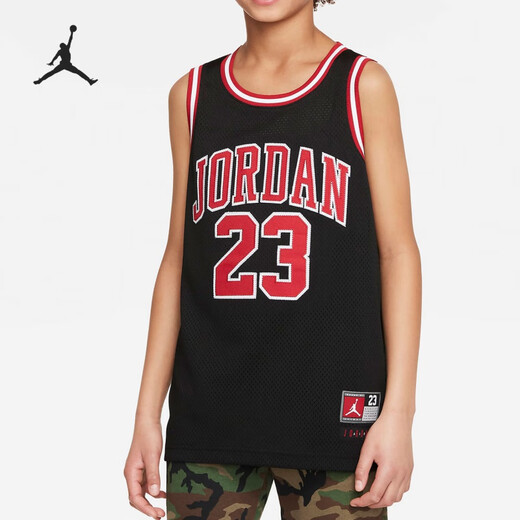 Nike (NIKE) Jordan new summer sleeveless youth basketball uniform DO1968-687 XL