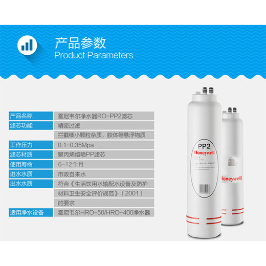 Honeywell water purifier filter element HRO-400 water purifier PP1 PP2 CB1 CB2 RO original filter element (PP1+PP2+CB1+CB2) 1235th level 4 pieces