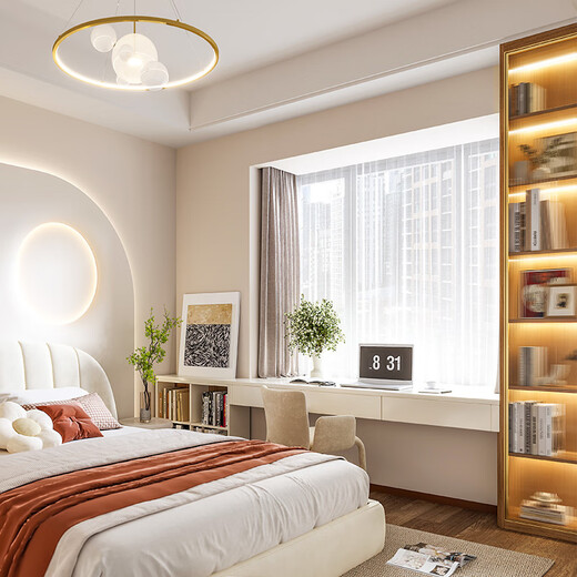 Sofia whole house custom wardrobe modern simple bedroom furniture overall large wardrobe shoe cabinet living room cabinet solid wood texture 22 package price