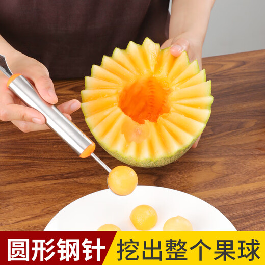 Necooks Fruit Triangular Push Knife Apple Flower Knife Stainless Steel Fancy Apple Carving Knife Fruit Platter Set 1 Triangular Push Knife + 1 Carving Knife
