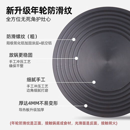 Kawashimaya kitchen gas stove heat conduction plate household heat conduction pad thawing plate protection pot anti-burn black heat conduction plate heat conduction plate (diameter 24CM)