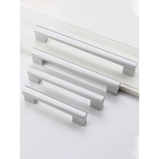 Mango de aluminio de espacio mate moderno y simple Mango de 1 metro Cajero europeo Manejo de la puerta del gabinete Manejo alargado de estilo americano Distancia de 672 mm