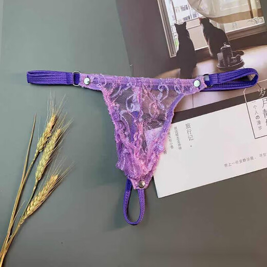 ROSELEX confidential delivery men's sexy adult thong mesh breathable underwear T-shaped pants low waist see-through pink one size fits all