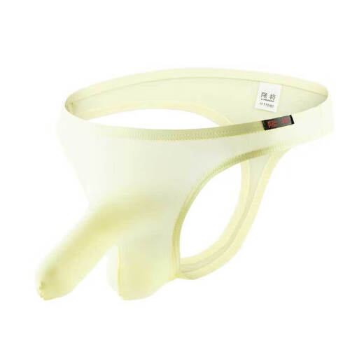 
Wen Shion underwear men's arm-exposed sexy thong comfortable ice silk gun bullet separated translucent men's underwear sexy flying white S