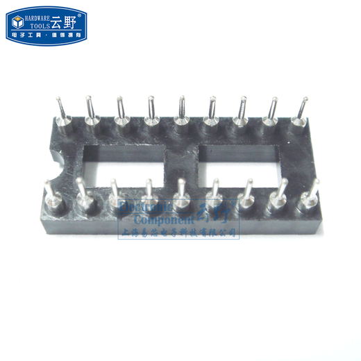 Yunye chip socket IC slot IC socket round hole 18PIN narrow body 2.54mm pitch narrow body open frame 10 pcs