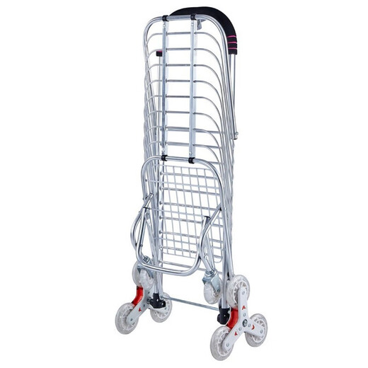 Jinguluo KCjj-12 folding shopping trolley, supermarket grocery cart, stair climbing trolley, portable trailer, shopping cart, 8-wheel stair climbing cart, can be customized