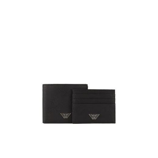 Emporio Armani Men's Small Folding Wallet Flat Card Jacket Set 81072 Universal Size