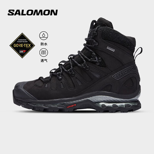 Salomon couples outdoor hiking shoes waterproof breathable high-top QUEST GTX ADVANCED black 416685 3.5 (36)