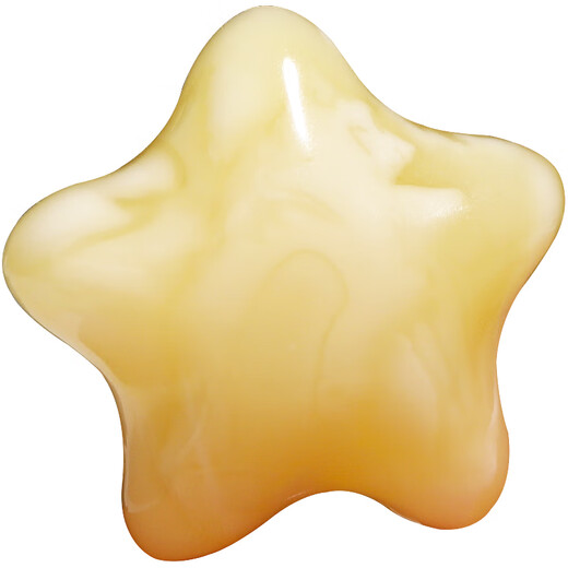 Xue Cong, Russian material, finely crafted beeswax amber stars with clouds separated by beads, loose beads separated by beads, Buddhist beads bracelet, DIY gift, beeswax star model B, about 15+mm