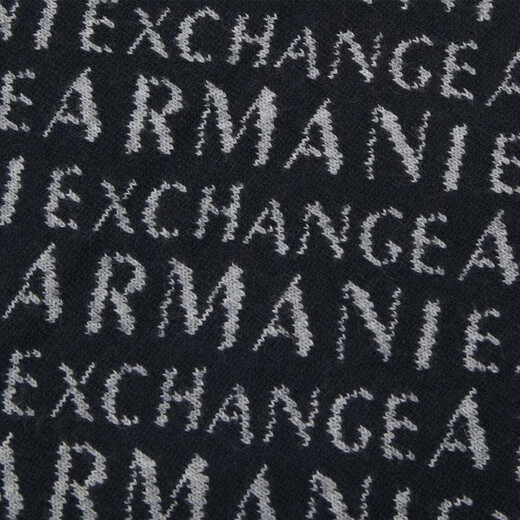 ARMANI/Armani AX Couple Model Men's Fashion Two-Color Warm Scarf XM000336 AF12274 Dark Blue FB055 One Size