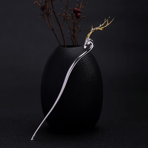 Zhou Dajin CHOW TAI KING Yilu has you hairpin female hairpin ancient style headband birthday gift Valentine's Day gift for girlfriend and wife Yilu has you hairpin