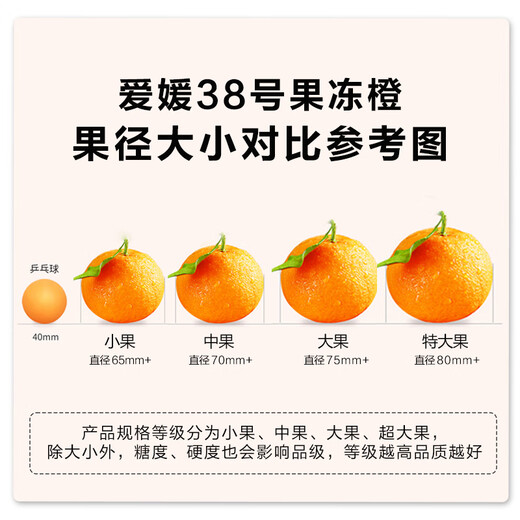 京鲜生 四川爱媛38号果冻橙 净重4.5-5斤 单果170g+ 源头直发包邮