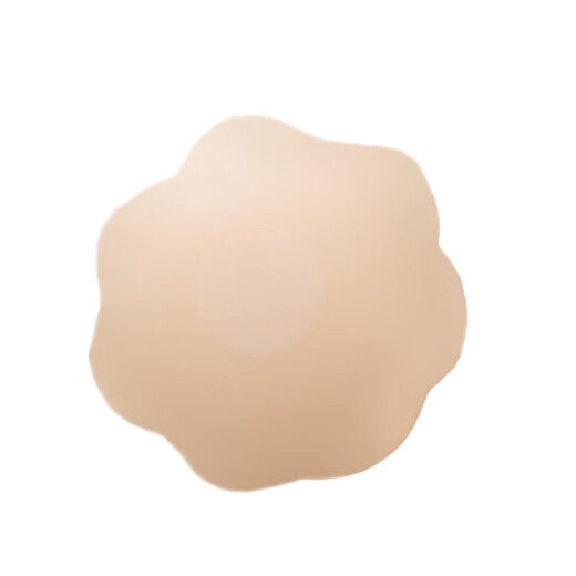 Langsha Seamless, Invisible, Not Easy to Bump, Skin-like Feeling Silicone 6 Pairs of Bio-adhesive Chest Pastes, Round 3 Plum Blossoms 3 One Size