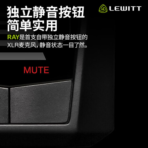LEWITT RAY live broadcast large diaphragm condenser microphone computer mobile phone universal recording studio equipment anchor LEWITT RAY microphone single product large diaphragm audio equipment
