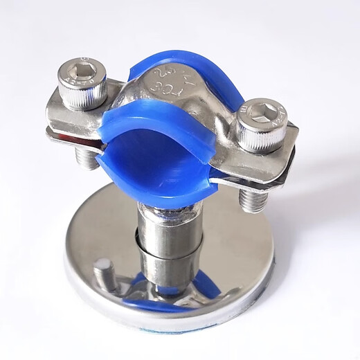 Shanhe Industrial Stainless Steel Pipe Clamp Fixing Clip Gas Pipe Pipe Support Bracket Pipe Hoop Water Pipe Bracket 15-19 Column Height 50-100mm with Nail-free Glue