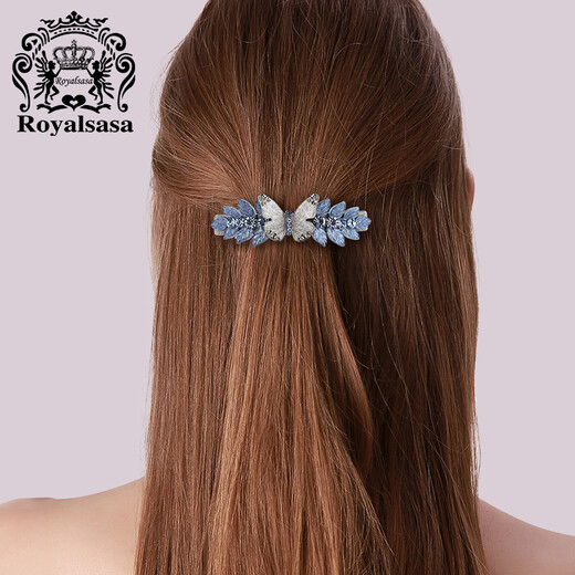 Royal sasa royal salsa hairpin top clip hairpin butterfly hair accessories ponytail clip spring clip horizontal clip jewelry
