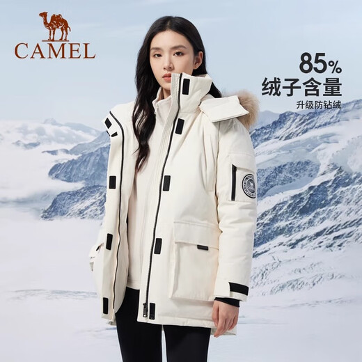 Camel (chameau) [Identique à Wang Junkai] Veste en plein air pour hommes et femmes, veste à résidence épaisse épaissie à 700 panneaux à 700 panneaux