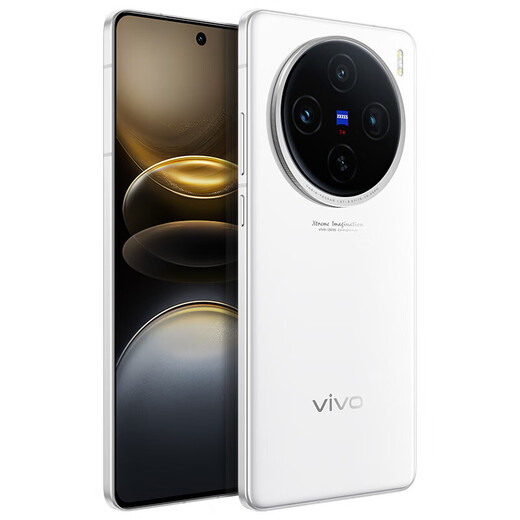 VivoX100s brand new unopened and unactivated + nationwide warranty blue crystal Dimensity 9300+ Zeiss telephoto 7.8mm ultra-thin straight screen camera AI phone X100s-Bai Yueguang 16GB+512GB