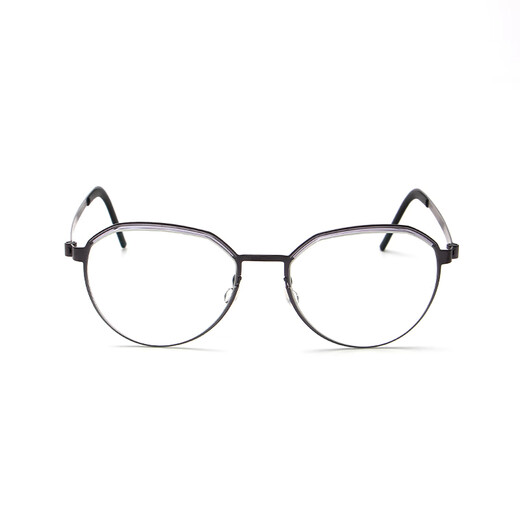 LINDBERG Lindberg Glasses Frame New Men's Myopia Full Frame Eyebrow Wire Frame Pure Titanium LIN9858 Glasses Frame Model: 9858 Gloss Black Brown PU14 Size 50-135