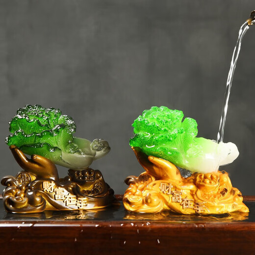 Qianhui color-changing tea pet ornaments to attract wealth, fine cabbage, can grow tea table, tea table, tea set accessories, creative personalized tea play, wealth in hand
