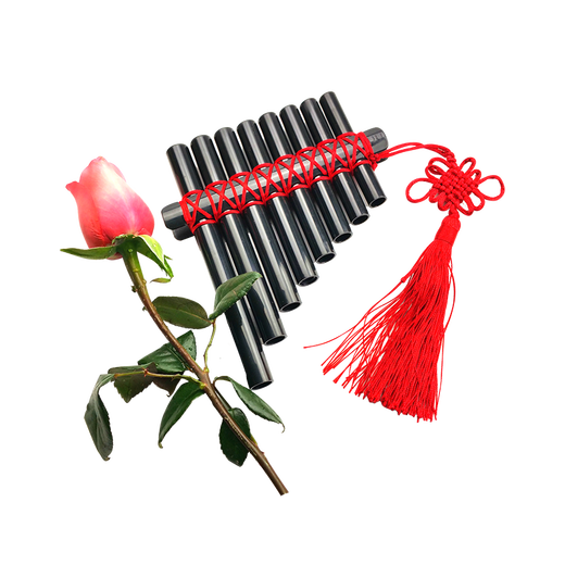 卡梵硕（KAFANSHUO）悠悠8管芈月排箫ABS树脂儿童学生音乐课手工自制乐器礼品礼物唐宫 DIY皮筋款 8管树脂黄色 简易自制