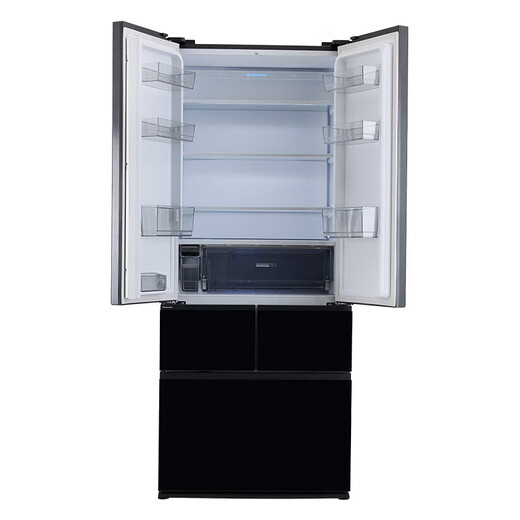 Panasonic Renewal Subsidy 460-liter household French-style multi-door refrigerator 580mm ultra-thin zero-embedded household refrigerator automatic ice making first-level energy efficiency NR-EW46BXB-K