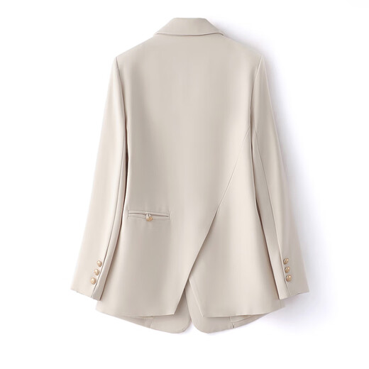 Guixuge casual small suit jacket for women 2023 spring and autumn new Korean style loose short suit women's business top black L (110-125Jin Jin equals 0.5kg)