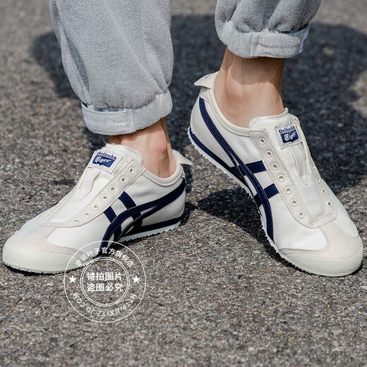 Onitsuka Tiger鬼冢虎男鞋女鞋懒人鞋25夏季新运动鞋日系一脚穿情侣帆布鞋休闲鞋 MEXICO 66/轻盈奶呼/热推款 37 23cm/4.5