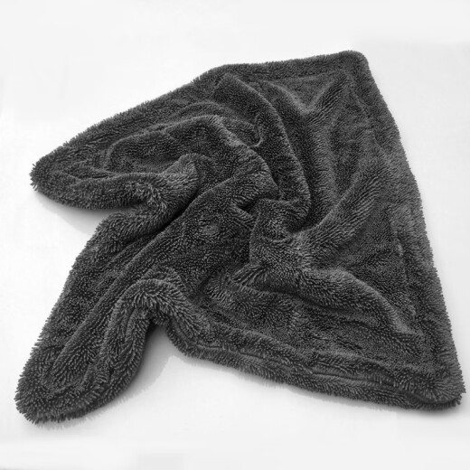 The weather is nice, microfiber double-sided pigtails, car wash absorbent towel, professional water collection towel, gray 40*60-2 pieces