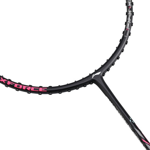 李宁（LI-NING）雷霆小钢炮羽毛球拍初学者入门级全碳素进攻防守专业高磅战拍单拍 雷霆小钢炮 黑色 4U 默认穿线 【耐打线26磅 可选磅数】