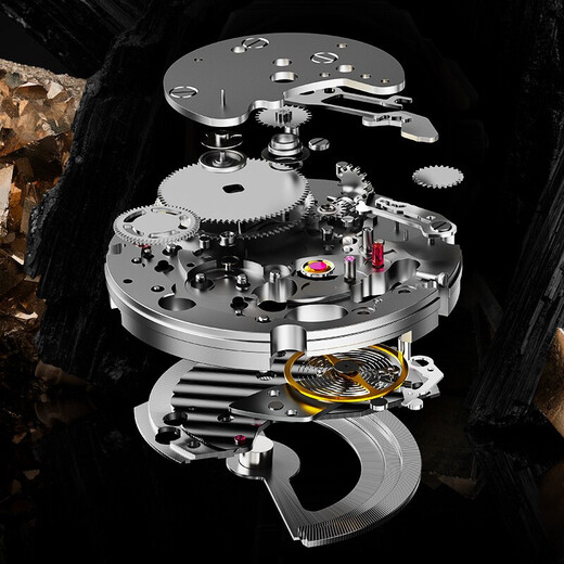 Bugatti (Bonest Gatti) Watch Deutsch vollautomatisch hohl mechanische Uhr Waterfeste und leuchtende Männer Uhren -Geburtstagsgeschenk für Freund BG9905 Erneuerung Grün grün
